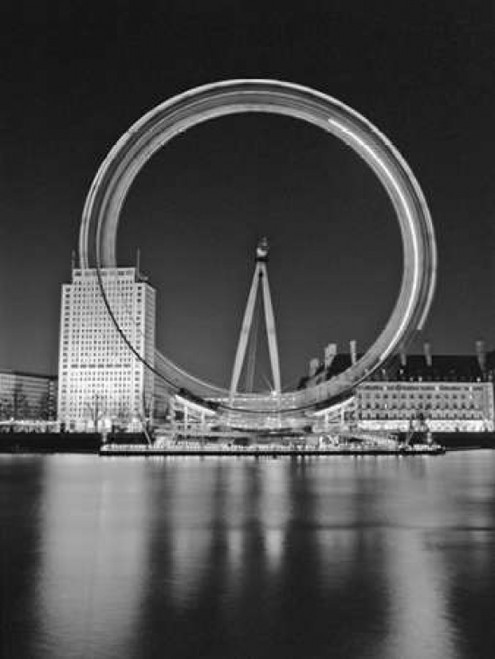 London Eye Millennium Wheel Night Poster Print by  Assaf Frank - Item # VARPDXAF20040201001C02