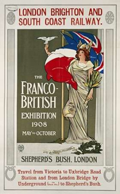 The Franco-British Exhibition 1908 Poster Print by  Hill Sifken - Item # VARPDX265534