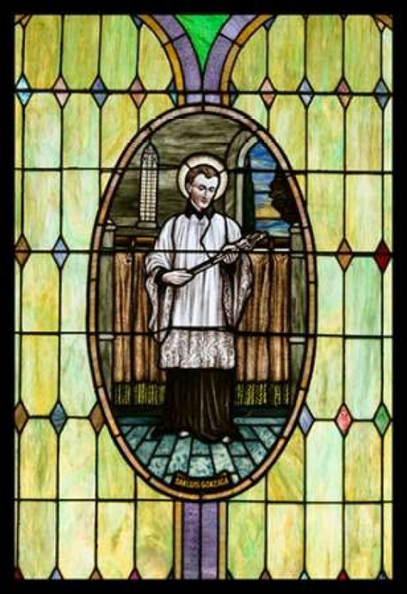 Stained Glass V Poster Print by Kathy Mahan - Item # VARPDXPSMHN465