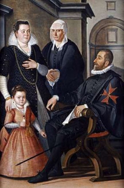 Group Portrait of a Knight of Malta Poster Print by  Santi Di Tito - Item # VARPDX266220