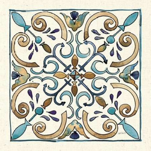 Coastal Breeze Tile I Poster Print by Anne Tavoletti - Item # VARPDX20652