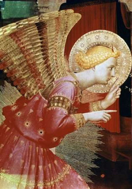 Angel of The Annunciation - Detail Poster Print by  Fra Angelico - Item # VARPDX276545
