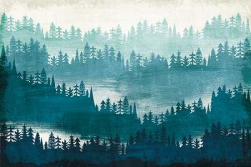 Mountainscape Blue Poster Print by Michael Mullan - Item # VARPDX22466
