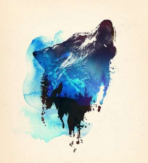 Alone As a Wolf Poster Print by Robert Farkas - Item # VARPDXF561D