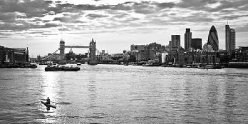 London skyline over river Thames Poster Print by  Assaf Frank - Item # VARPDXAF20110711004C10