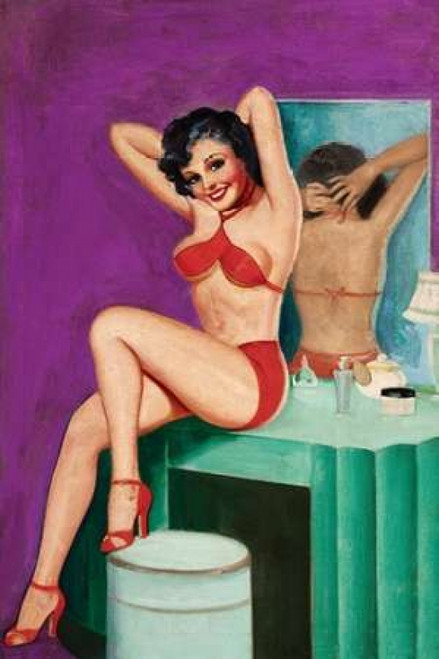 Mid-Century Pin-Ups - Bedtime Stories Poster Print by  Peter Driben - Item # VARPDX453889