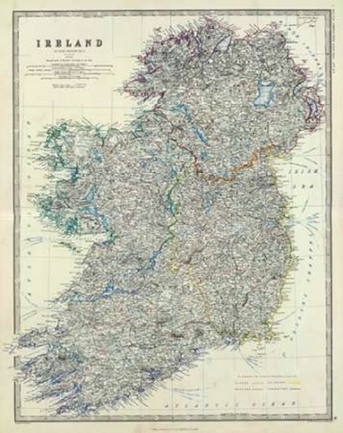 Ireland 1861 Poster Print by  Alexander Keith Johnston - Item # VARPDX295537
