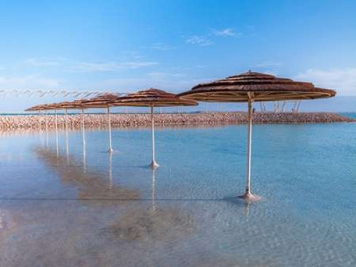Parasol on Dead sea, Israel Poster Print by  Assaf Frank - Item # VARPDXAF20131225282PC01