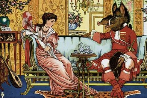 Beauty and the Beast  - The Courtship Poster Print by  Walter Crane - Item # VARPDX449874