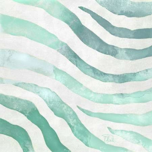 Watercolor Teal Zebra II Poster Print by Patricia Pinto - Item # VARPDX6534N