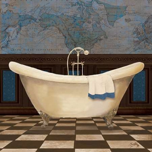Blue Historic Bath I Poster Print by Elizabeth Medley - Item # VARPDX9242B