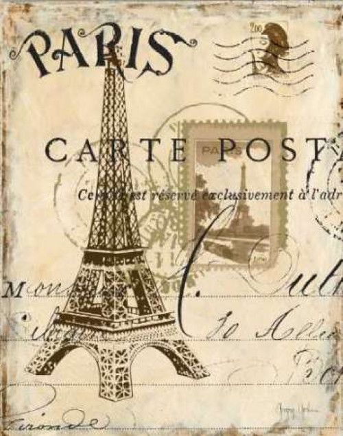 Paris Collage I Poster Print by Gregory Gorham
