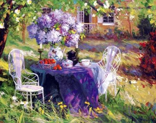Lilac Tea Party Poster Print by  Benjamin - Item # VARPDXB2824D