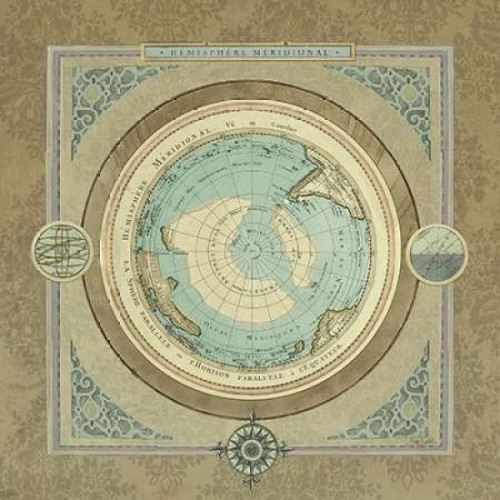 North and South Maps II Poster Print by Elizabeth Medley