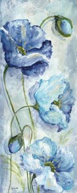 Indigo Poppies I Poster Print by Tre Sorelle Studios - Item # VARPDXRB8626TS