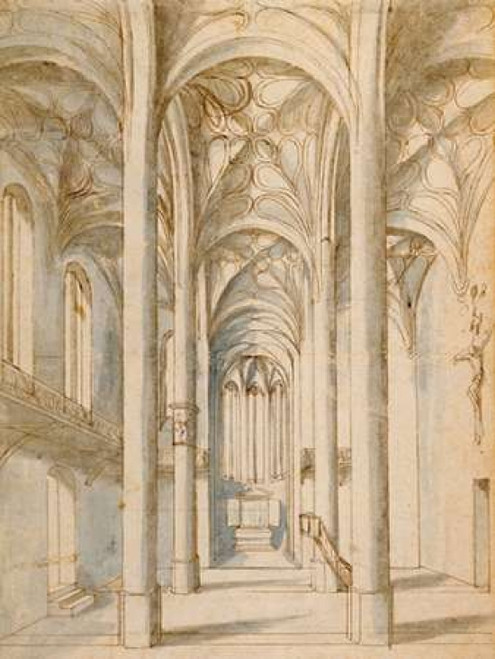 Interior of a Gothic Church 1629 Poster Print by  Paul the Elder Juvenal - Item # VARPDX453956