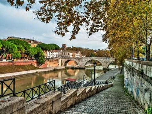 Tiber river through the city of Rome, Italy Poster Print by  Assaf Frank - Item # VARPDXAF20141111818X
