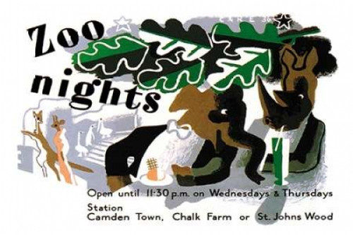 Zoo Nights Poster Print by Vintage Elephant - Item # VARPDX379197