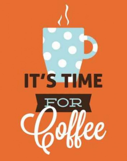 Coffee Time - Orange Poster Print by Genesis Duncan