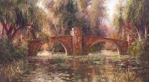 Willow Bridge Poster Print by Art Fronckowiak