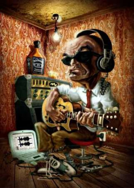 Bluesman 1 Poster Print by A. - Perez Alvez - Item # VARPDXALPE066