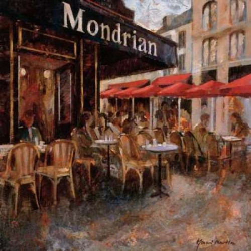 Mondrian Cafe Poster Print by Noemi Martin - Item # VARPDXMNP214