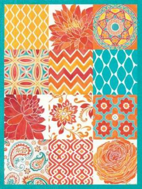 Bright Tiles 12 Patch Poster Print by Stephanie Marrott - Item # VARPDXSM10842