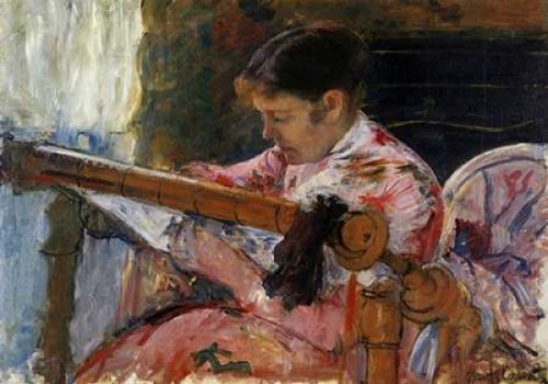 Lydia Seated At An Embroidery Frame 1881 Poster Print by  Mary Cassatt - Item # VARPDX372668