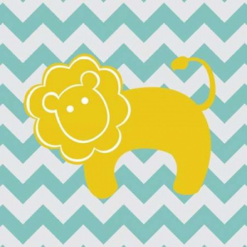 Chevron Lion Poster Print by N Harbick - Item # VARPDXHRB137