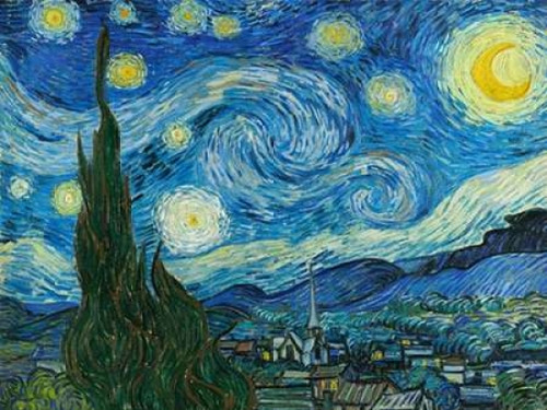 The Starry Night Poster Print by Vincent Van Gogh - Item # VARPDX3VG117