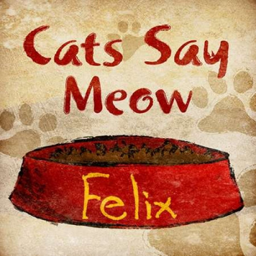Cats Say Meow Poster Print by  SD Graphics Studio - Item # VARPDX8487G