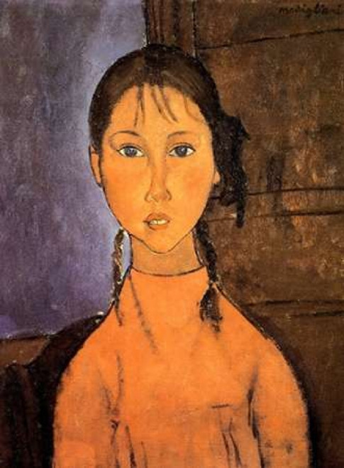 Girl With Braids Poster Print by  Amedeo Modigliani - Item # VARPDX373648