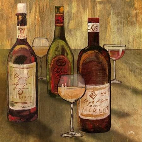 Bottle of Wine I Poster Print by Elizabeth Medley - Item # VARPDX9513