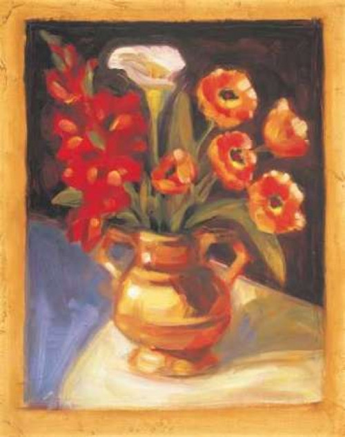 Poppy and Calla Lily Poster Print by Sarah Waldron - Item # VARPDXWAL010