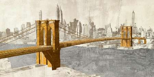 Gilded Brooklyn Bridge Poster Print by  Joannoo - Item # VARPDX2JO2947