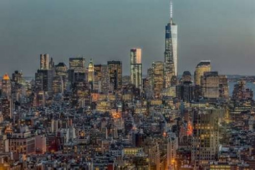 Downtown Skyline 12 Poster Print by Richard Silver - Item # VARPDXS1333D