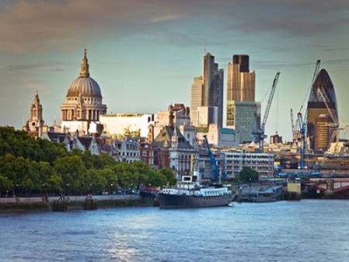 London skyline over the river Thames Poster Print by  Assaf Frank - Item # VARPDXAF20110621018