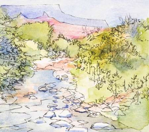 Along the River Poster Print by  Jane Slivka - Item # VARPDX9917