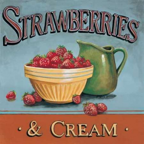 Strawberries and Cream Poster Print by Gregory Gorham - Item # VARPDXGOR090