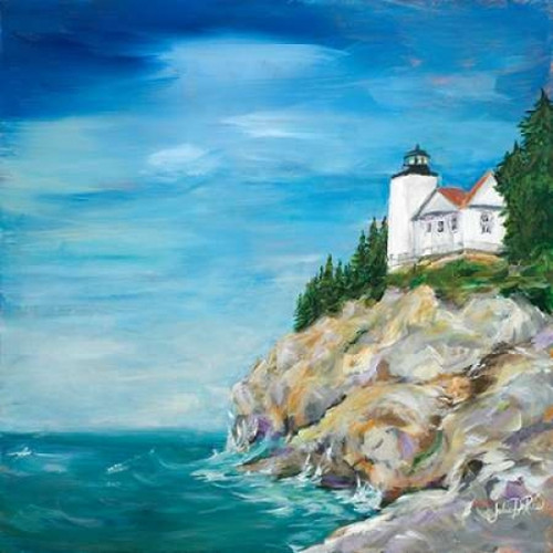 Lighthouse on the Rocky Shore II Poster Print by Julie DeRice - Item # VARPDX9707