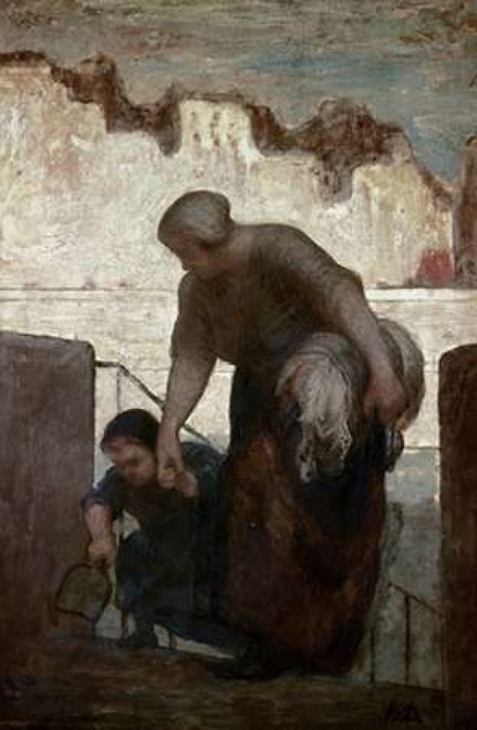 Laundress Poster Print by  Honore Daumier - Item # VARPDX277269 Laundress Poster Print by  Honore Daumier - Item # VARPDX277269