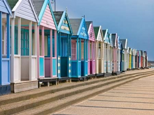 Beach huts in a row Poster Print by  Assaf Frank - Item # VARPDXAF20090615133