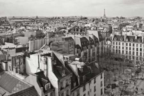 Paris Rooftops VII Poster Print by Rita Crane