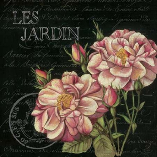 Les Jardin Roses Sq. Poster Print by Kimberly Poloson - Item # VARPDXPOL302