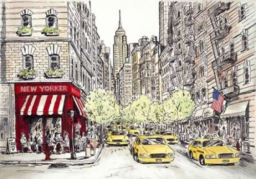 New Yorker Poster Print by Chloe Marceau - Item # VARPDX74059