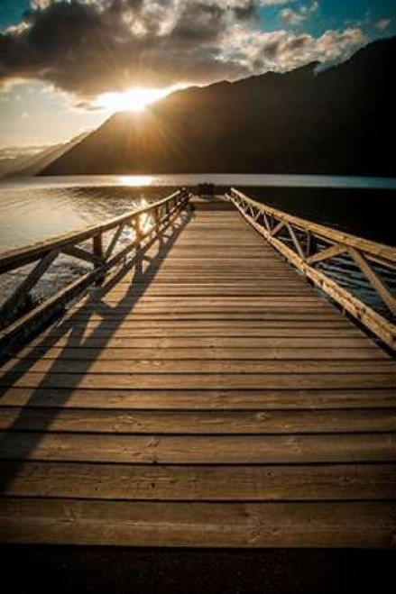 Crescent Lake Sunset Poster Print by Tim Oldford - Item # VARPDXO233D