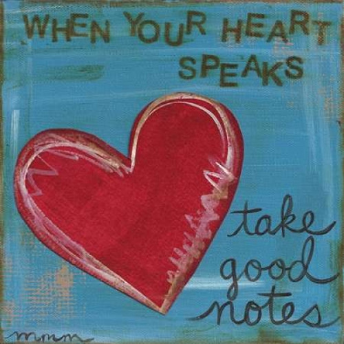 Heart Speaks Poster Print by Monica Martin - Item # VARPDXMTN157