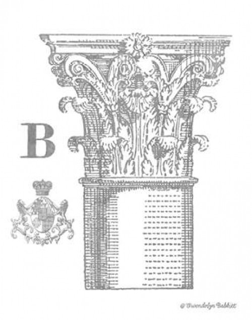 Gray Column B Poster Print by Gwendolyn Babbitt