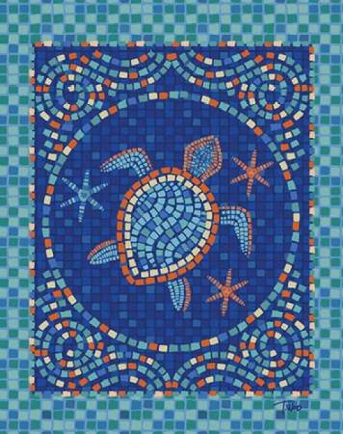 Macedonia Reef Turtle Poster Print by Teresa Woo - Item # VARPDXWOO161