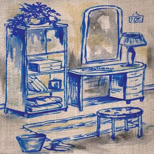 Deep Blue Bath II Poster Print by Margaret Ferry - Item # VARPDXMFY158
